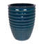 Pot de fleurs en céramique, jardinière moderne pour patio, jardin, rebord de fenêtre - vert armée