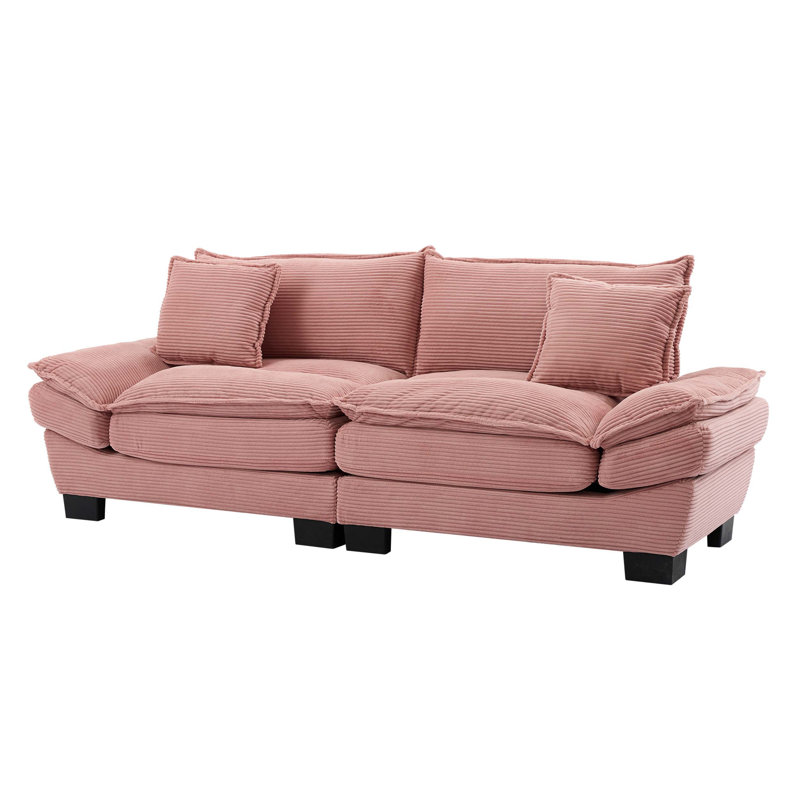 Canapé-lit confortable avec une fabrication robuste, des coussins supplémentaires et un coussin à double couche pour divers environnements intérieurs