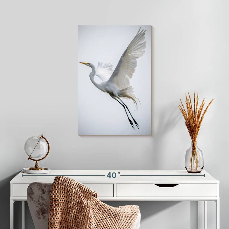 Brampt Angelic Great Egret, 24" H x 16" W