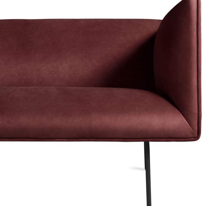 Dandy Leather Lounge Chair, Oxblood Leather