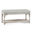 Summer Retreat Wicker Shelf Storage Bench-71425142-86505846