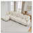 Beige + 4 sièges + 1 repose-pieds