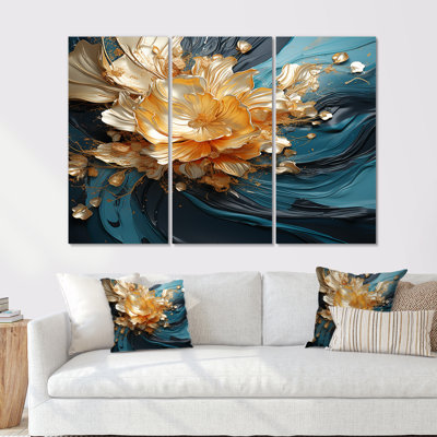 Cummings - ensemble d'art mural floral moderne