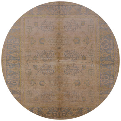 Tapis à motif oriental brun clair