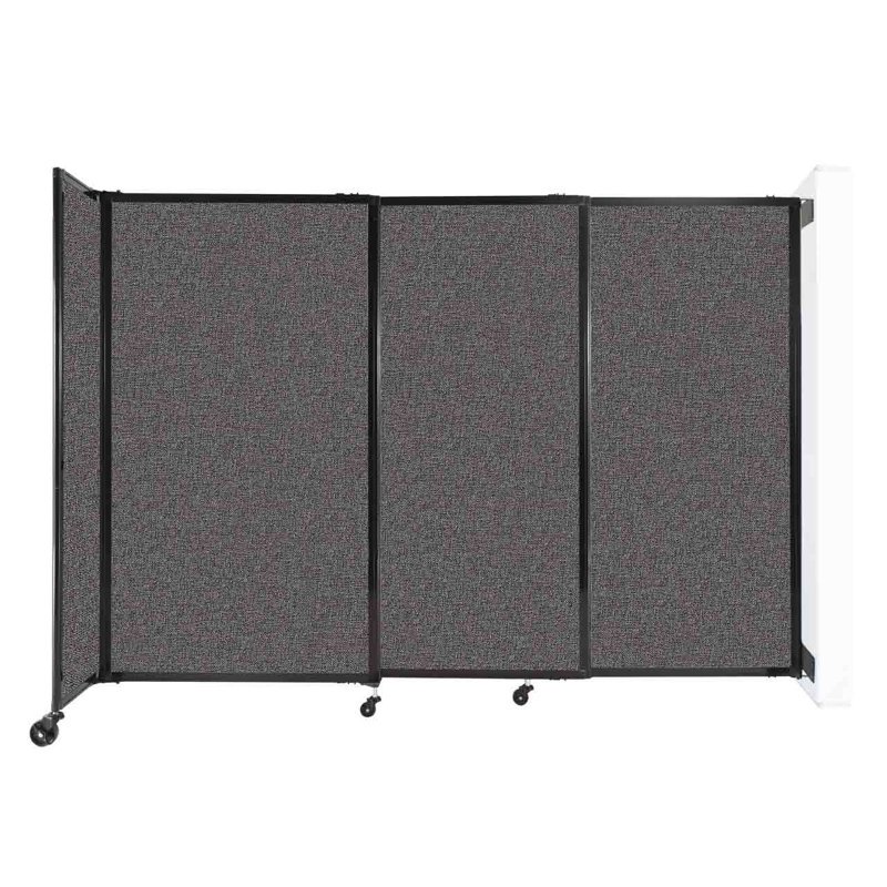 Cloison coulissante 5 pi, H 60 po x l 86 po x P 33 po, Gris anthracite