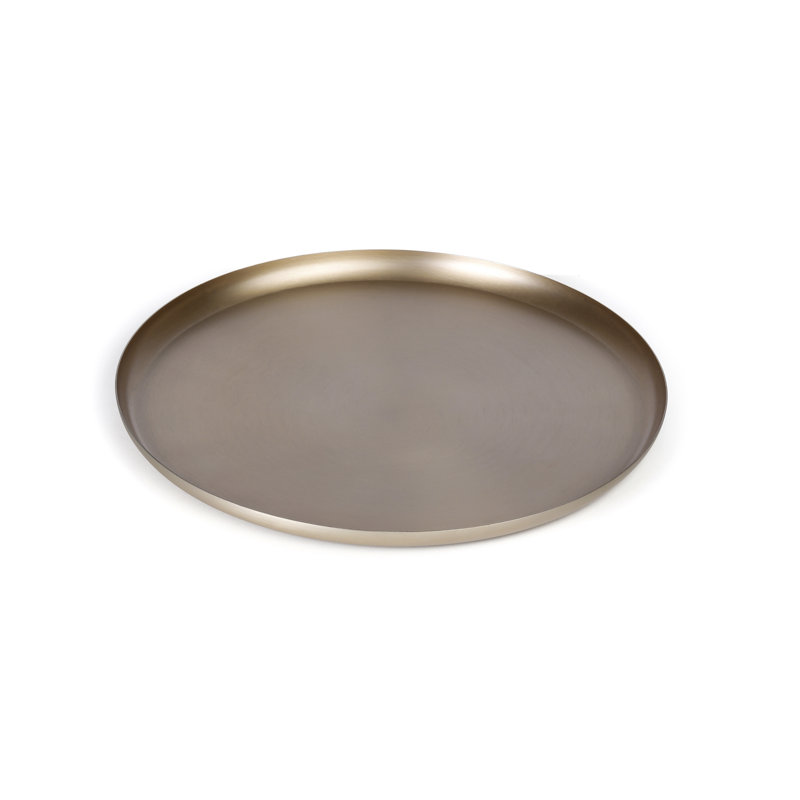 Metal Tray, 1.5cm H x 39cm W x 39cm D, Rose Gold