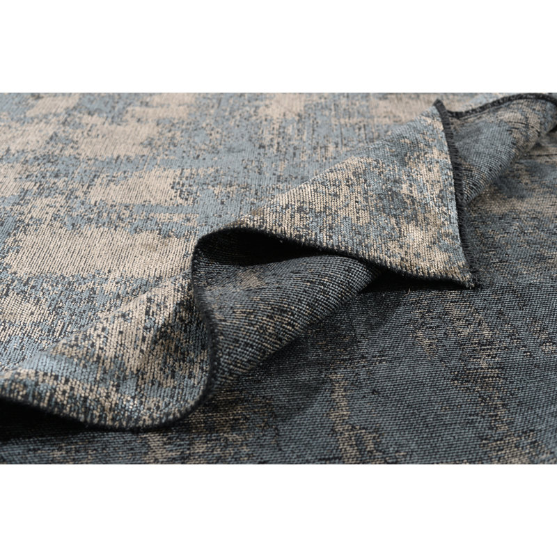 Rapture Abstract Area Rug in Light Blue/Beige/Gray, Rectangle 7'10" x 9'10"