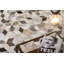 Natural Hide Cowhide Geometric Area Rug in Silver-25307027