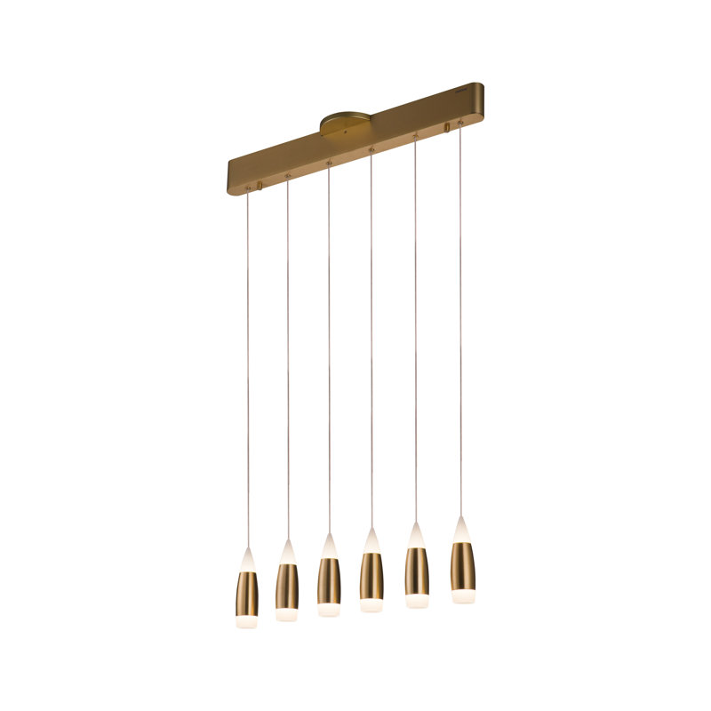 Luminaire suspendu à DEL de style grappe 6 lumières Piscitelli