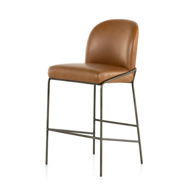 Astrud Upholstered Stool with Metal Frame