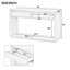 Console de 32 po et ensemble de miroirs en bois de 36 po pour table d'appoint-121083439