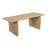 80" Natural Wood Double Pedestal Base Dining Table