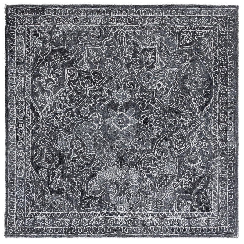 Espana Hand Tufted Performance Oriental Rug, Square 6'