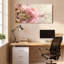 Ensemble de 1 tableau sur toile tendue « Reflet floral de pivoine »-1138985459
