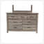 DRESSER en chêne gris