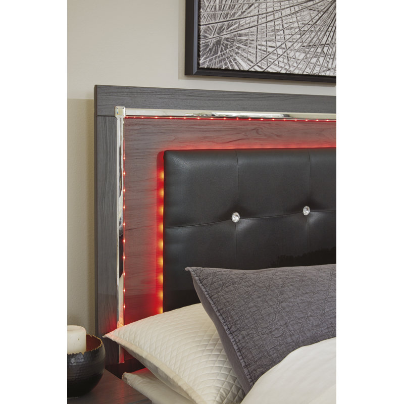 Lashauna Vegan Leather Standard Storage Bed, Queen