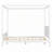 Wood Canopy Platform Bed-913470782