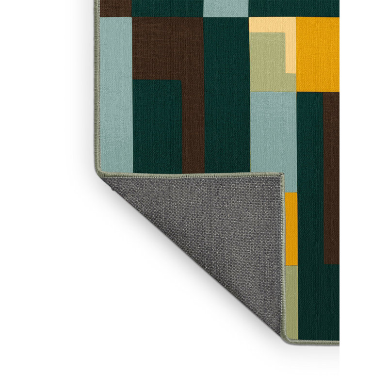 Mosaic Mountains Rug, Round 8'