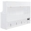 Lit mural blanc double / grand, lit combiné et bureau avec charnières hydrauliques, peu encombrant pour les petites pièces multifonctionnelles, confortable, zones de soutien de 600 lb,
