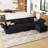 Nairoby 116.6'' Wide L Shaped Modular Sectional Sofa Apartment Livingroom Couch 6-Pieces 4-Seat Sofa with Storage Ottoman-399333534