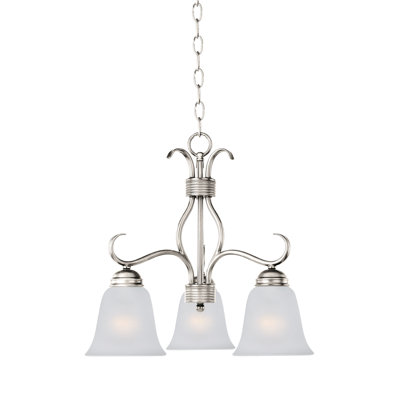 Lustre classique à 3 lumières avec abat-jour Agena