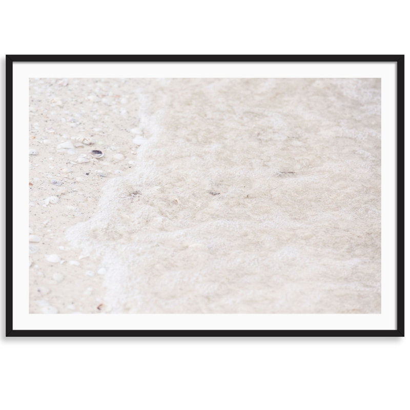 Beach Treasures Print by Carly Tabak, Black Wood, 44" W x 31" H