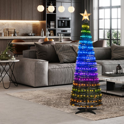 Easy Set-Up 6.2' Lighted Christmas Tree