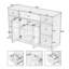 Armoire avec rangement pour l'entrée du salon et de la salle à manger, grande taille, 2 portes et 7 tiroirs, naturel-1176243020
