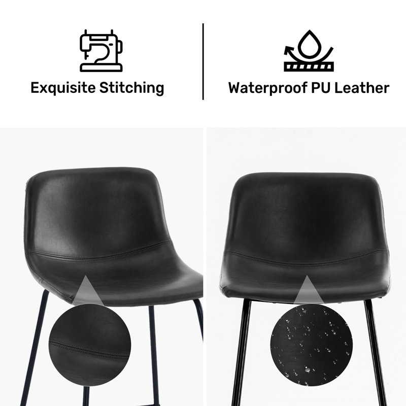 Chaises de salle à manger, tabouret de comptoir et tabourets de bar Scher, Tabouret de comptoir (siège d'une hauteur de 24 p