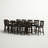 Schoenberg 11-Piece Counter Height Extendable Solid Wood Dining Set