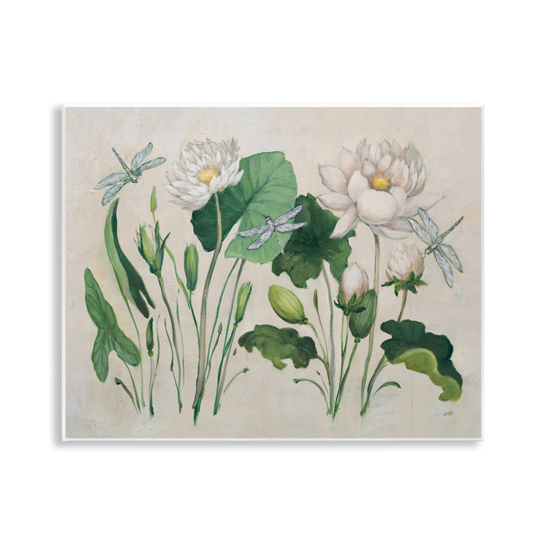  «Tranquil Lilies», art mural rétro par Julia Purinton