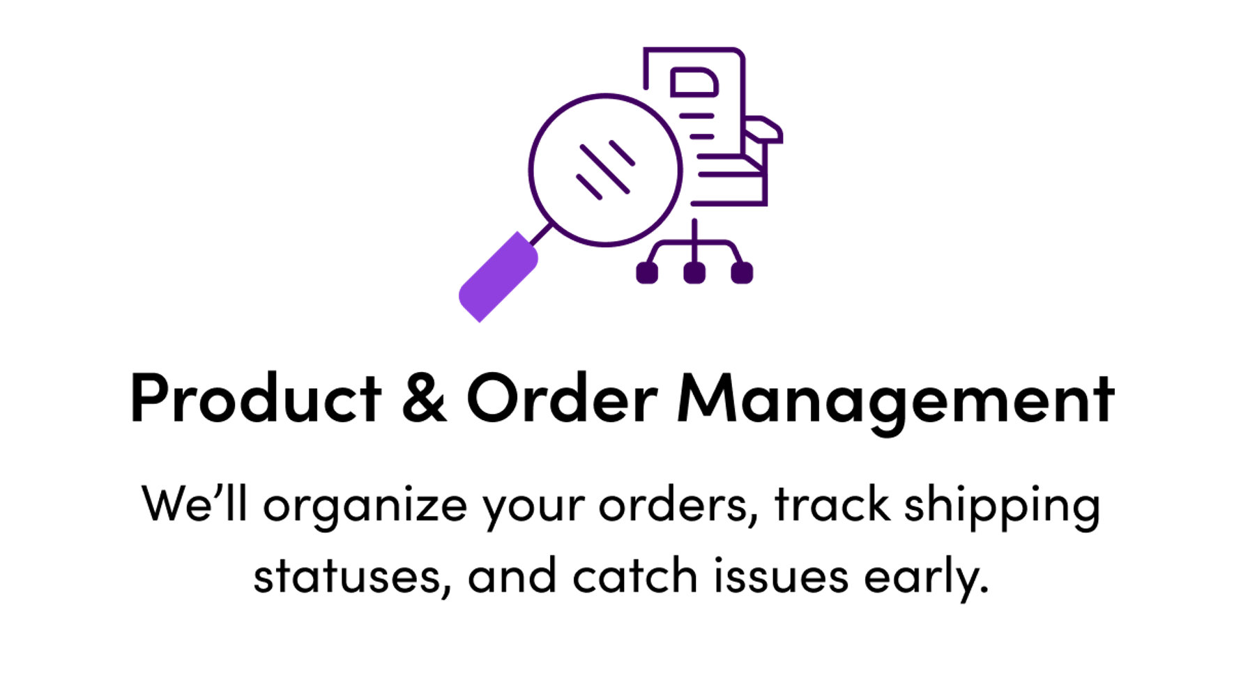 Product & Order Management