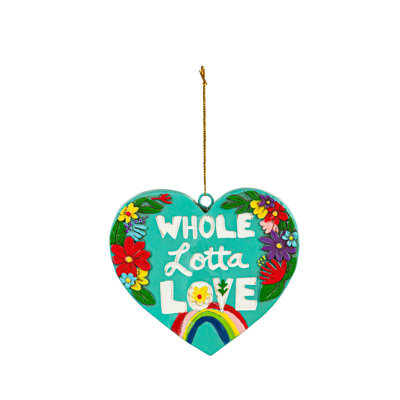 Figurine suspendue en résine, cœur, amour entier Lotta