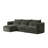 119'' Modular Curved Chenille Sofa With Chaise-1033971431-1033971429