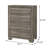 4-Drawer Chest Of Drawers Brown Oak
