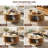 Round Coffee Table With Storage, Fluted Lift Top, Sliding Cabinet Door, Modern Design, Natural-109893525