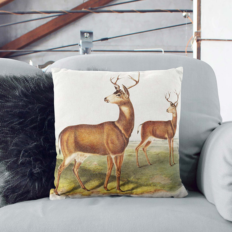 Floral Square Cushion, White, 55cm H x 55cm W x 20cm D