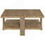 Table basse carrée mangue brune