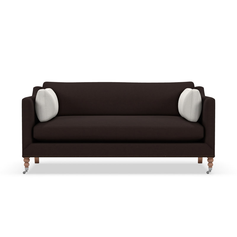 Madeline Sofa, Brown, Brown, 34"H x 90"W x 40"D