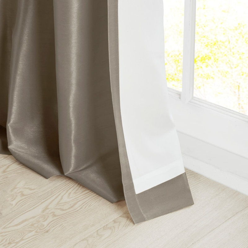 Panneau de rideau de fenêtre Twist Tab, Étain