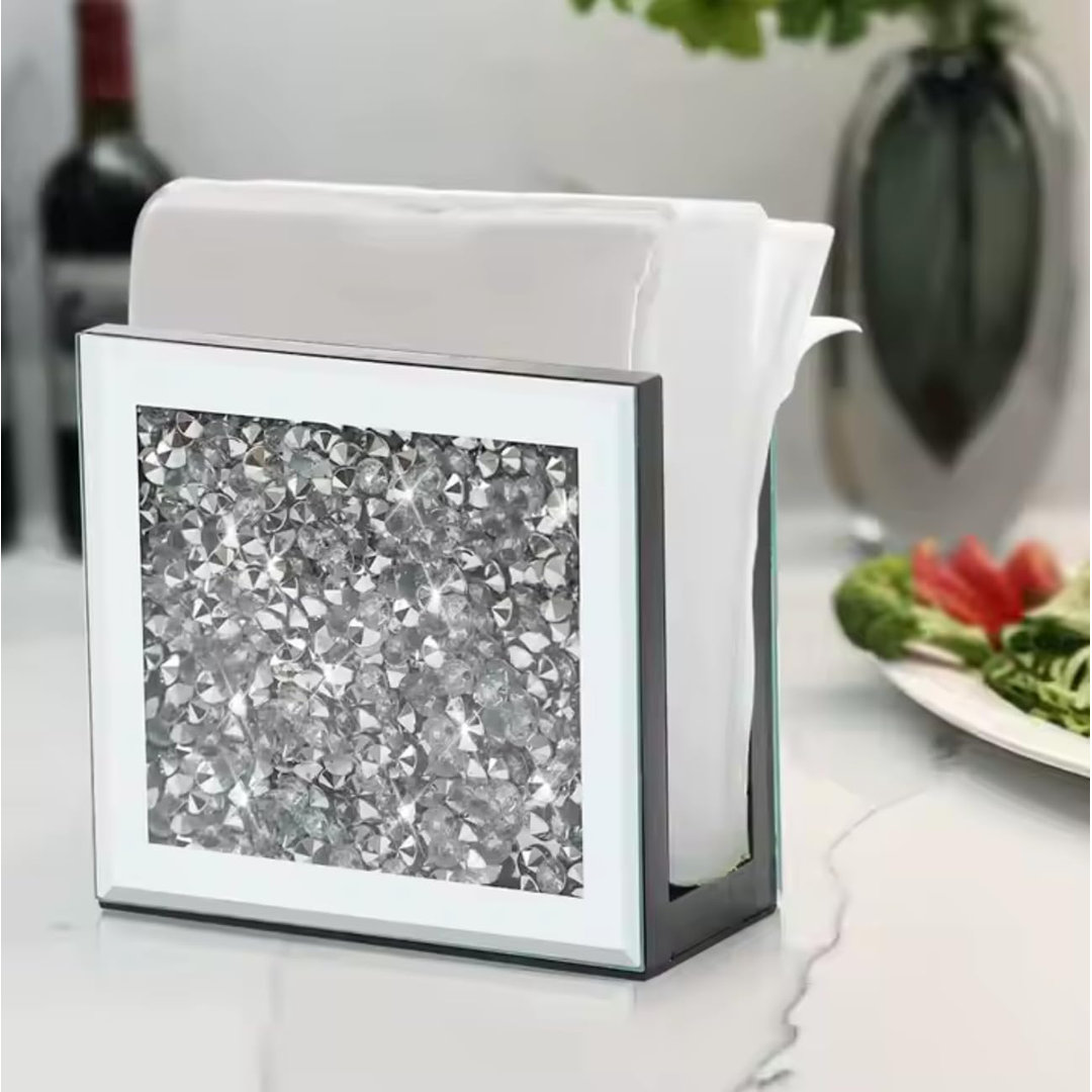 1 Glass No Mounting / Installation Required Napkin Holder
