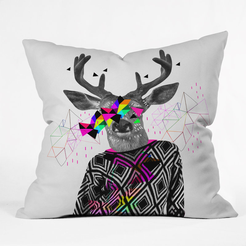 Kris Tate Wwww Throw Pillow, 16" x 16"