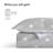 Sleep Zone King Size Cotton Jacquard Quilt Set 3 Pieces for All Season 106 x 96 Gray Striped Dots-116564156-116564158