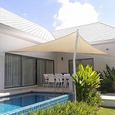 13' X 16.5' Rectangle Shade Sail Patio Awning Garden Pool Sun Canopy Shelter Cover
