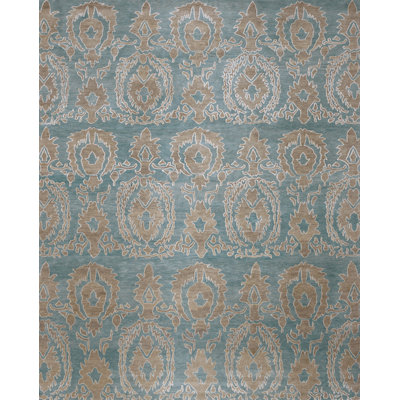 Classic Hand Knotted Geometric Area Rug