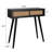 31" Console Tables For Entryway, Vanity Desk Rattan Dresser Side Table Black Entry Table Narrow Console Table Modern Hallway Table Boho Sofa Table