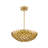 Eclectic 5 Light Gold Leaf Chandelier-873864644-873864645