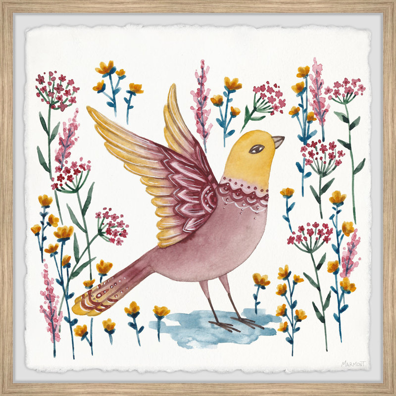 Flapping Flight by Marmont Hill - Single Picture Frame Painting, 30cm H x 30cm W x 3.81cm D