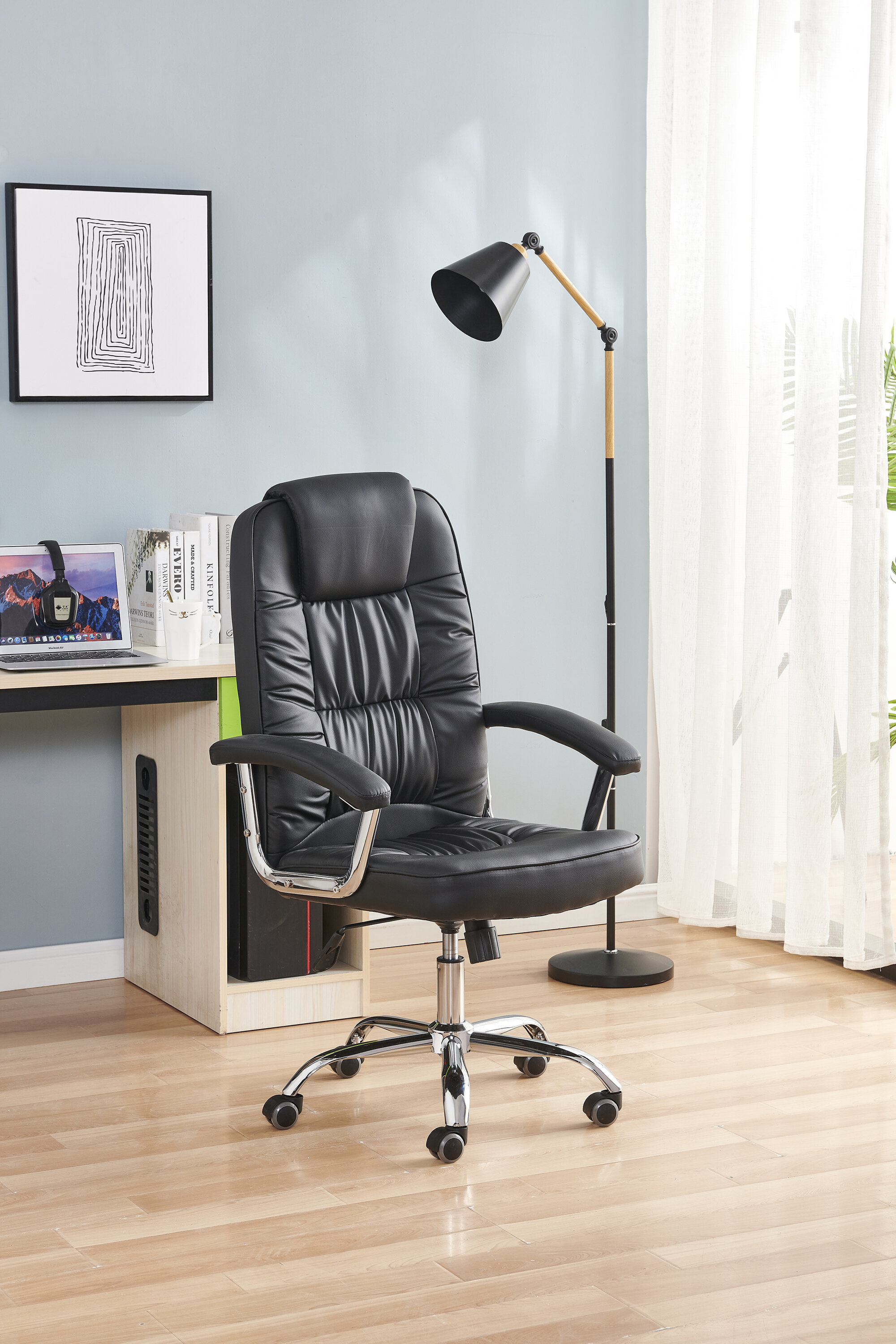 Inbox Zero Lusby Executive Chair with Headrest Reviews Wayfair