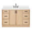Ensemble de meuble-lavabo rectangulaire simple avec comptoir en quartz Ariel Kelly-105988832-124984833